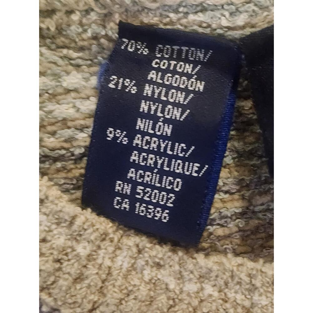 Vintage Lizsport Cable Medium Sweater, Grandpa, stripes, cotton - Picture 3 of 6